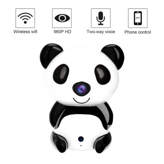 Camera bebe surveillance nuit panda wifi chambre sans fil interieur iphone  connecte securite batterie alarme conversation vocale - Cdiscount Bricolage