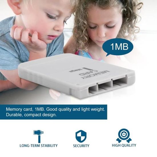 Carte Mémoire 1 Mo Pour PS1 - Lecture Et Écriture Haute Vitesse Pour Console PlayStation, Sauvegarde De Jeux
