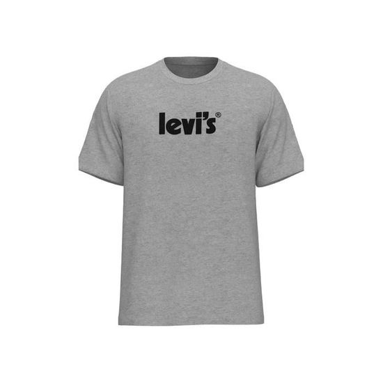 T Shirt Levis Affiche Relaxed Fit Gris Pour Homme Gris Cdiscount Pret a Porter