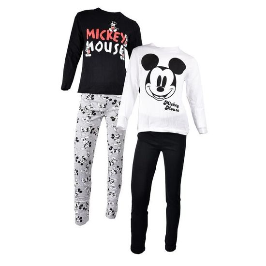 Pyjama enfant LICENCE MICKEY MOUSE en coton Ultra Confort Pack de 2 MICK 38286