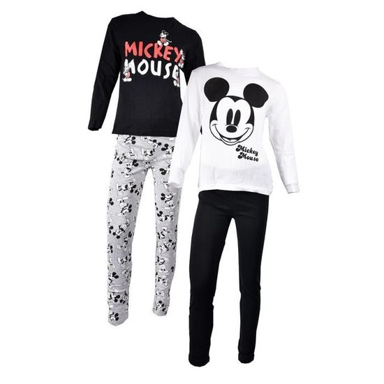 Pyjama enfant LICENCE MICKEY MOUSE en coton Ultra Confort Pack de