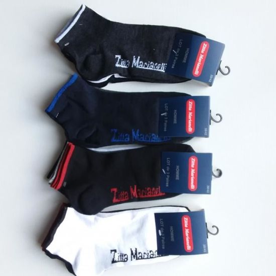 Lot De 12 Paires De Chaussettes Femme Courtes En Coton - Taille 35-38 & 39-42 - Rayures, Points, Motifs - Pour Sport Et Quotidien - 11