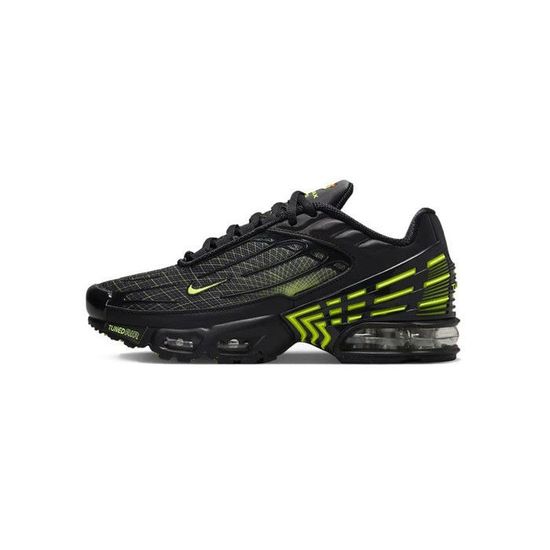 Basket Nike AIR MAX PLUS 3 Junior NIKE FB8026 001 Noir Synthetique Lacets Noir Cdiscount Chaussures