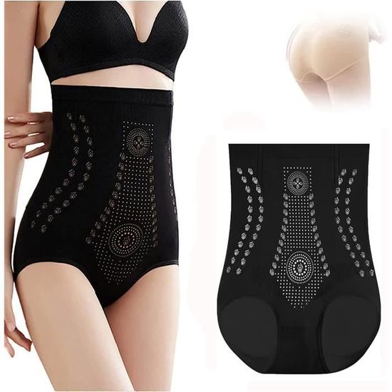 Pamqsen Shapewear Shorts Damen - Titanfaser Turmalin Bauchweg Miederhose