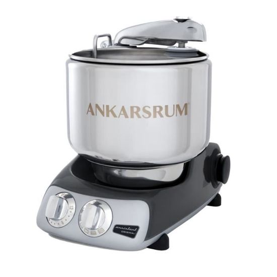 Robot pâtissier Ankarsrum 6230 - Assistant culinaire - Noir chromé - Capacité du bol 7L - Puissance 1500W