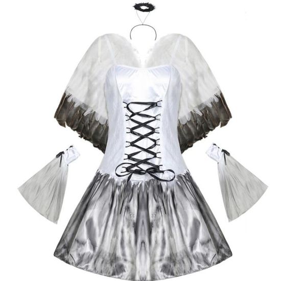 1 ensemble mauvais ange coiffe ailes dame Costume femme vêtements pour fête scène spectacle  STATUE - STATUETTE