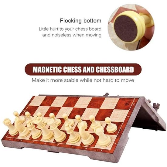 Jeu D'Échecs Echiquier Jeu D'Échecs Magnétique De Voyage Artisanal Jeu D'Échecs Echiquier Jeu D'Échecs Magnétique De Voyage Artisanal