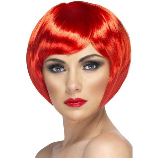 perruque femme rouge