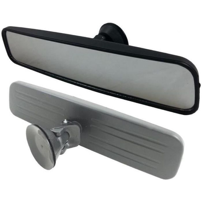 1 x MIROIR RETROVISEUR INTERIEUR DE RECHANGE VENTOUSE UNIVERSEL VOITURE 29cm
