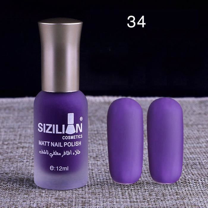 Vernis à ongles mat mat 12 ml à séchage rapide longue durée Nail Art Gel de vernis à ongles mat Sji Zua 1199