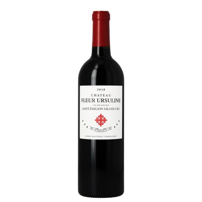 Château LA FLEUR URSULINE Grand Cru BIO 2018 AOP SAINT EMILION GRAND CRU -Vin rouge de Bordeaux - 75cl