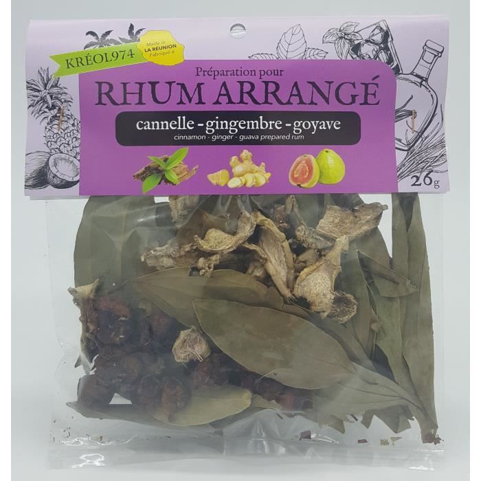 Préparation pour Rhum Arrangé CANNELLE - GINGEMBRE - GOYAVE