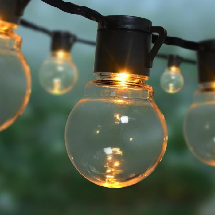 5 M-10 M 110 V-220 V étanche G50 Globe ampoule LED chaîne fée lumière ex - Modèle: Changeable Milky 5m 20 Bulbs 220V - MILEDCA19337