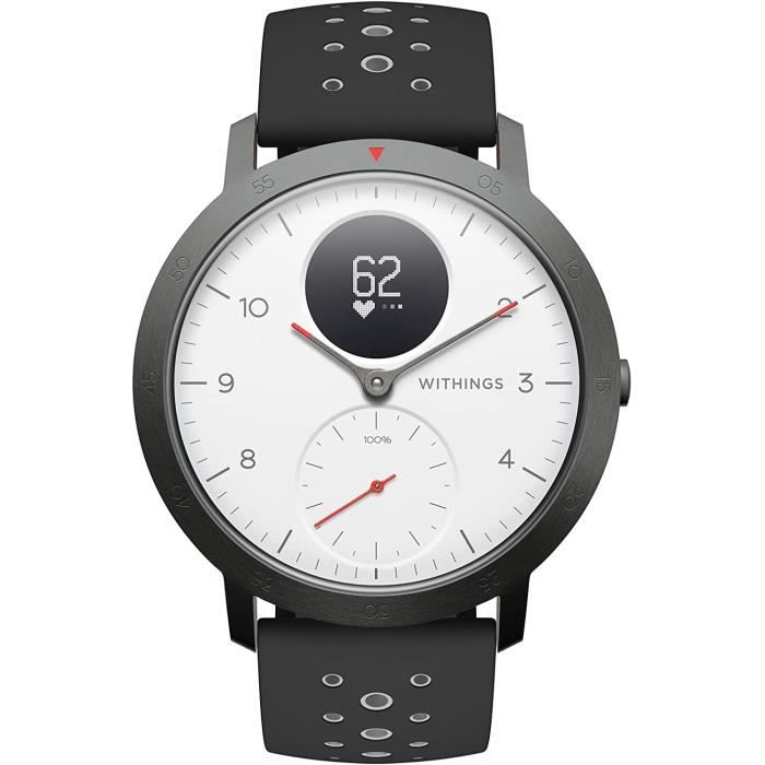 Withings Steel HR Sport - Montre Connectée Hybride Multisport, GPS Connecté, Fréquence Cardiaque, Niveau de Forme Physique via V79