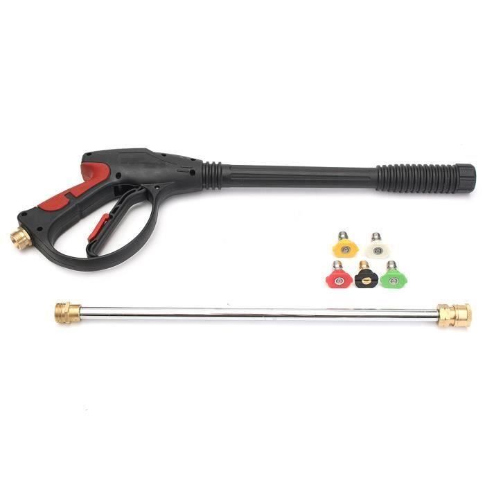 Pistolet Peinture 4000PSI Haute Pression Gaz Meave-glace Meance Baguette 5 Embouts Buse Me54207