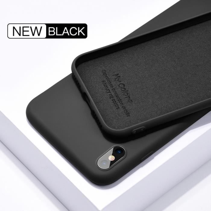 Coque Xiaomi Redmi Note 9s Case, Etui de Protection Anti-Choc Anti-Rayures Cover - Black [C012E90]