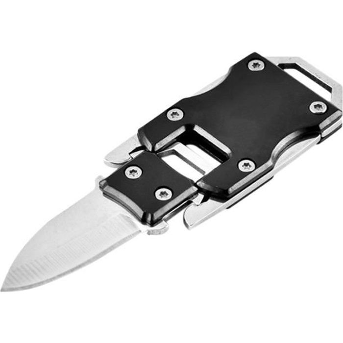 Tactical Keychain Keyring Mini Couteau De Poche Pliant Outil De Survie En Plein Air EDC, 1#