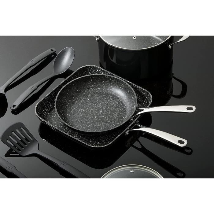 Set des casseroles de 10 pièces, Noir-Greblon Laguiole 174