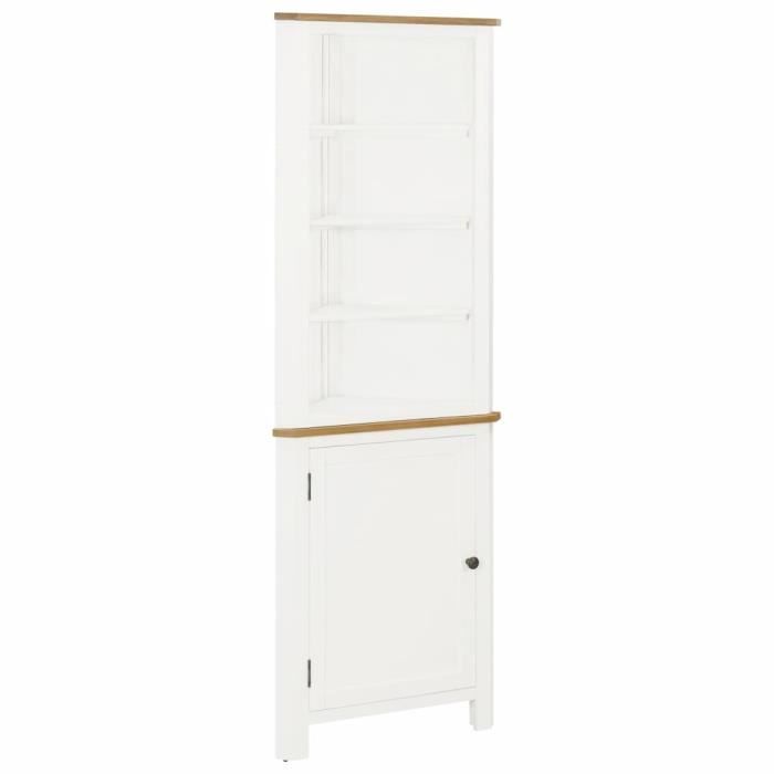 Armoire d'angle 59x36x180 cm Bois de chêne massif