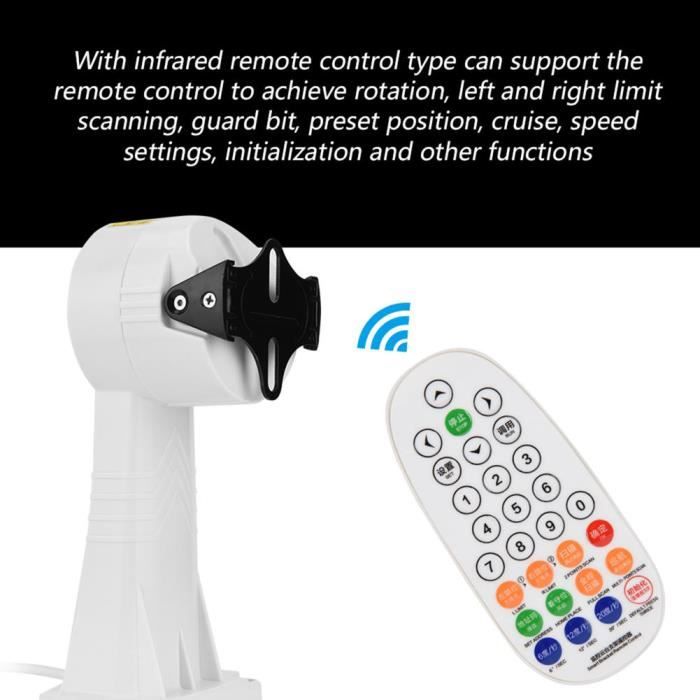 Drfeify accessoires de vidéosurveillance Support rotatif support d'installation d'inclinaison de panoramique pour caméra de