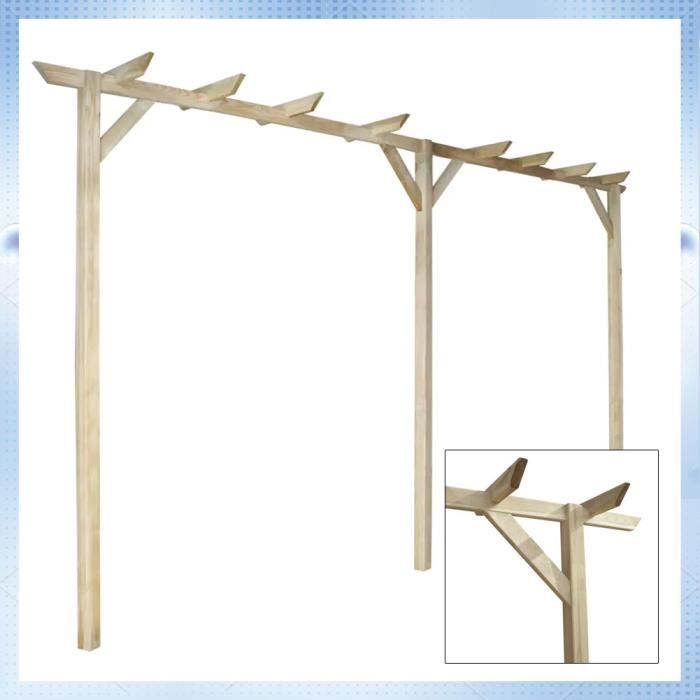400 x 40 x 205 cm Bois Pergola de jardin Vogue LEC