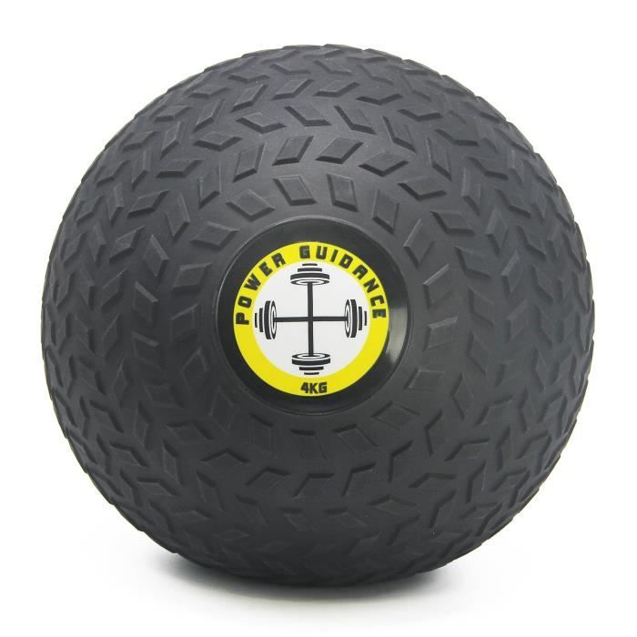 POWER GUIDANCE - Slam Ball Wall Ball Médecine Ball avec Surface texturée pour Une Prise en Main Facile, et lestée en Caoutchouc p