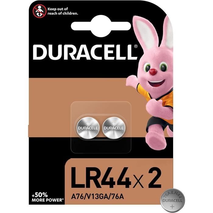 DURACELL Spéciale Piles type LR44 Lot de 2