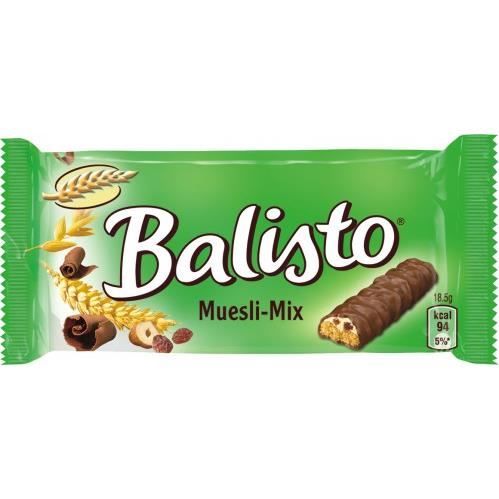 Balisto muesli mix, bars, chocolat, 20 sacs