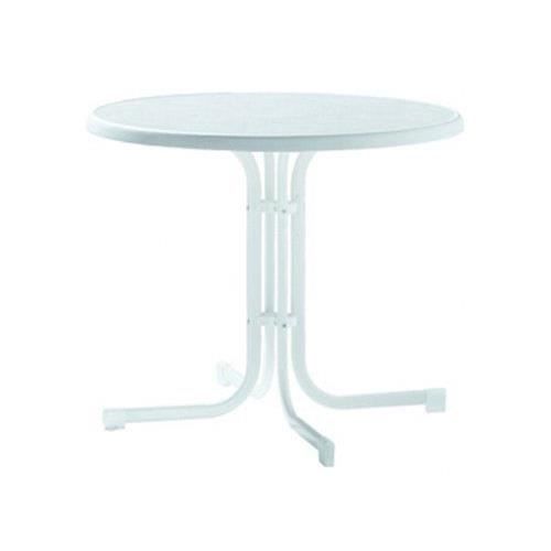 Sieger 209/W Table de Jardin Plateau Décoratif Acier Blanc 86 x 86 x 72 cm…