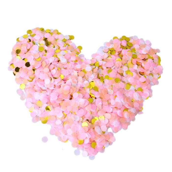 1 cm confettis beau papier romantique fête fournitures accessoires décoration pour mariage bébé CONFETTIS - CANON A CONFETTIS