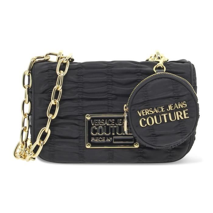 SACOCHE VERSACE JEANS COUTURE BX6 NYN en nylon noir Femme