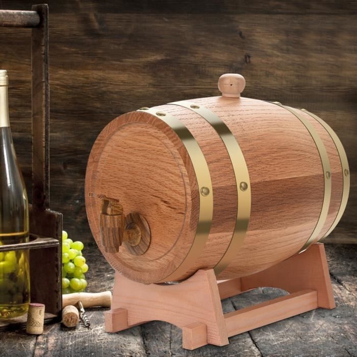 Fontaine à boisson Distributeur avec robinet Cave Tonneau de vin 23x15.8x22.5cm 3L ABI02 101