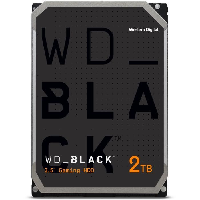 WD Black™ - Disque dur Interne Performance - 2To - 7 200 tr/min - 3.5
