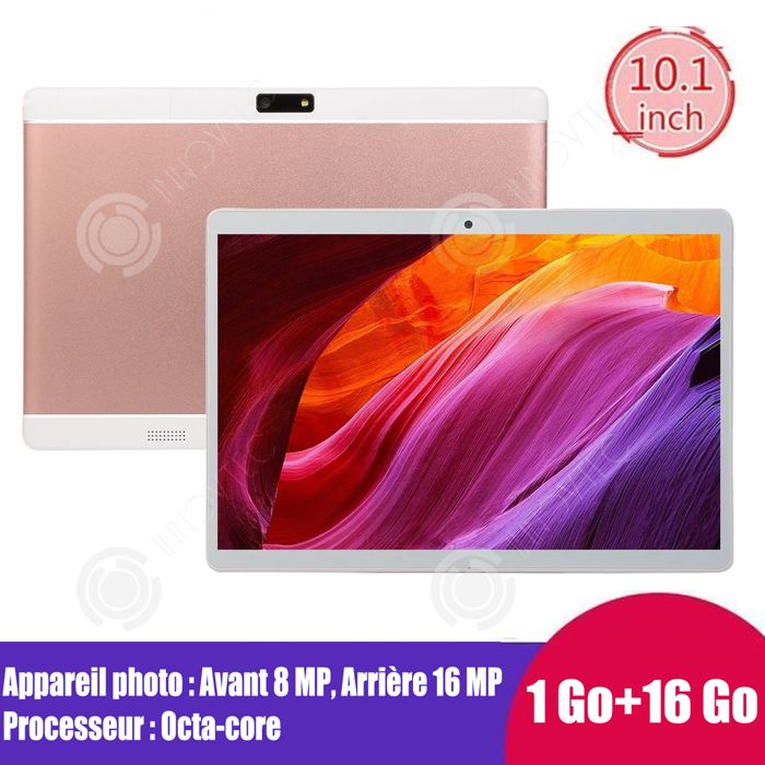 INN Tablette 101 pouces 8 mégapixels appareil photo durabilité frontal double SIM parler processeur octacore bluetooth version 4.1
