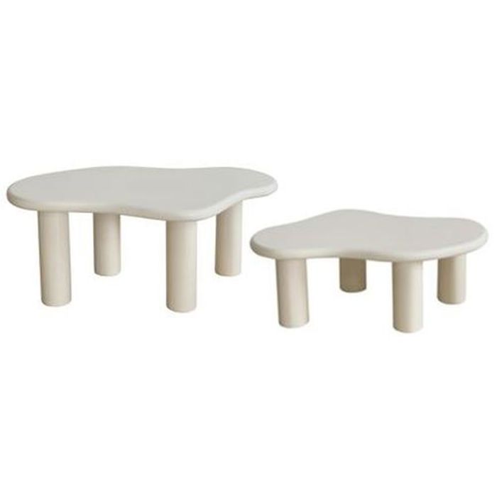 Atmosphera - Ensemble de 2 tables gigognes OLAO - Ivoire