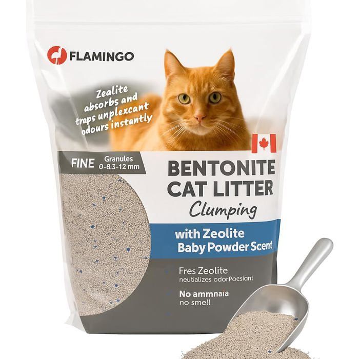 Comparer les prix de Litière Pour Chats-Parfum Talc Pour Bébé-12Kg Pour 10 Semaines-Origine Canada-Neutralisent Les Odeurs Désagréables-Douce Pour Les