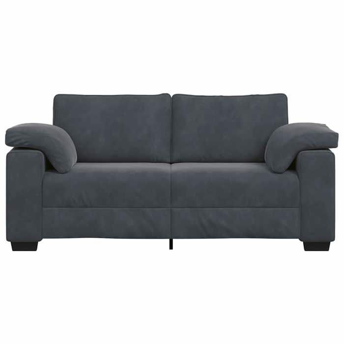 Promotion janvier Canapé causeuse - mango - Petit double - gris foncé 140 cm - velours SS1962