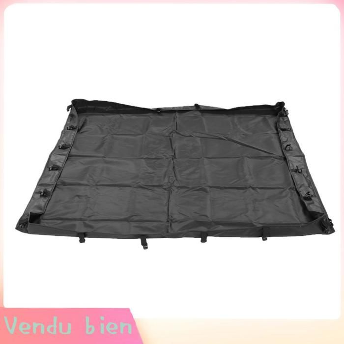 Garosa Coussin inférieur pour parc pour chien Tapis de fond de parc pour chien couleur noire tissu animalerie Noir 4 côtés