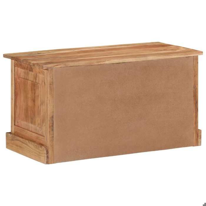 Meuble de couloir - Banc de rangement de chaussures 85x40x45cm - Bois d- acacia massif - design élégant - pour maison(66801）