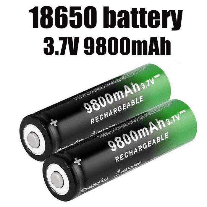 4x 18650 3.7V 9800mAh Li-ion rechargeable Chargeur intelligent Indicateur  @sahahhj 019 - Cdiscount Bricolage