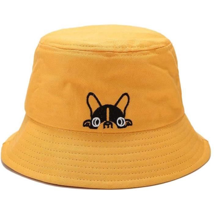 Chapeau Bob Unisexe Pliable - Motif Amusant, Bord 7 Cm, Circonférence 58 Cm, Polyester Léger, Pour Plage, Pêche, Voyage - 9