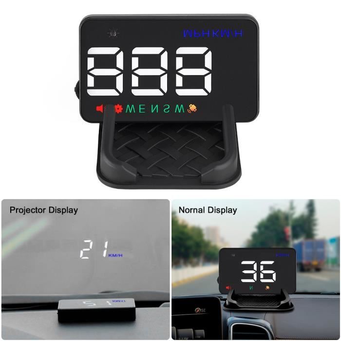 3 5mm Universel De Voiture Hud Gps Compteur De Vitesse Head Up