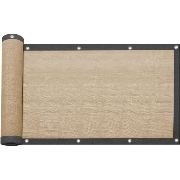 Rebecca Mobili Brise-Vent Couverture De Clôture HDPE Vert 1x50m - Protection Terrasse Jardin