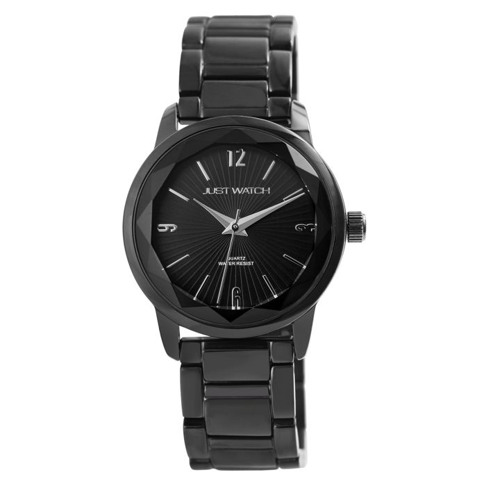 Montre femme - Abbey - Bracelet acier inoxydable noir - Cadran 35 mm - Mouvement Miyota 2035