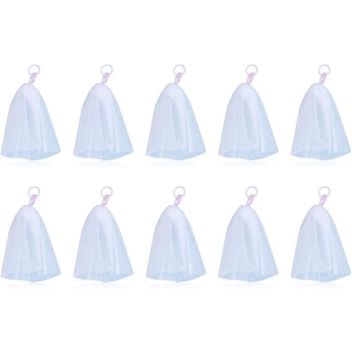 Sac à Savon En Maille Réutilisable – Avec Cordon De Serrage, Dimensions 13x10 Cm, Pour Douche Et Voyage