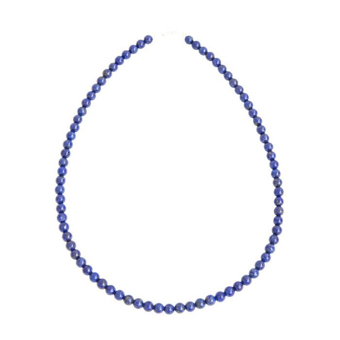 Collier Sautoir Lapis Lazuli 8mm - 60 Cm - Unisexe - Pierres Nouées Bleues