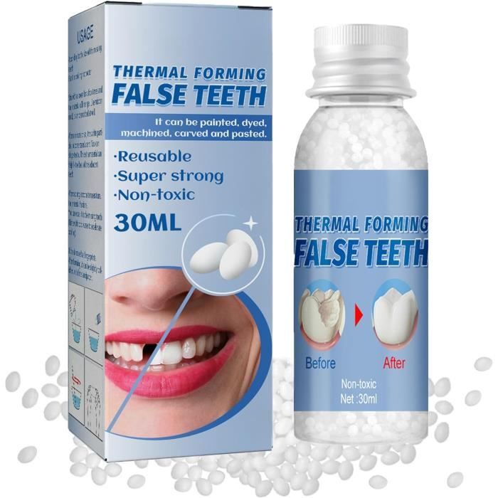 1PCSPolymorph Dents Dent Provisoire Temporary Tooth Polymorphe Pour Dents Dent Provisoire Pansement Dentaire Fausse Dent Pansement
