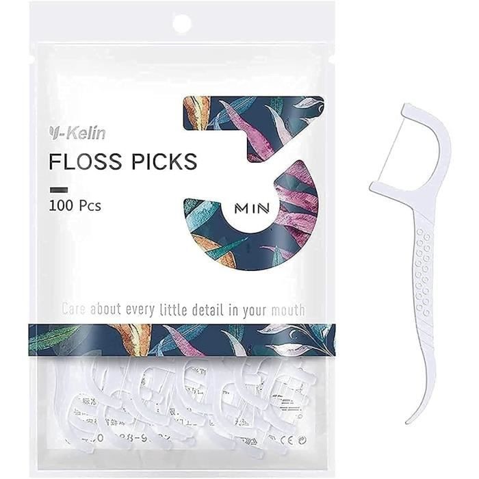 100 Pièces De Fil Dentaire Cure-dents Bâton De Dents - Soins Nettoyage Dentaire - Neuf Origine Chine