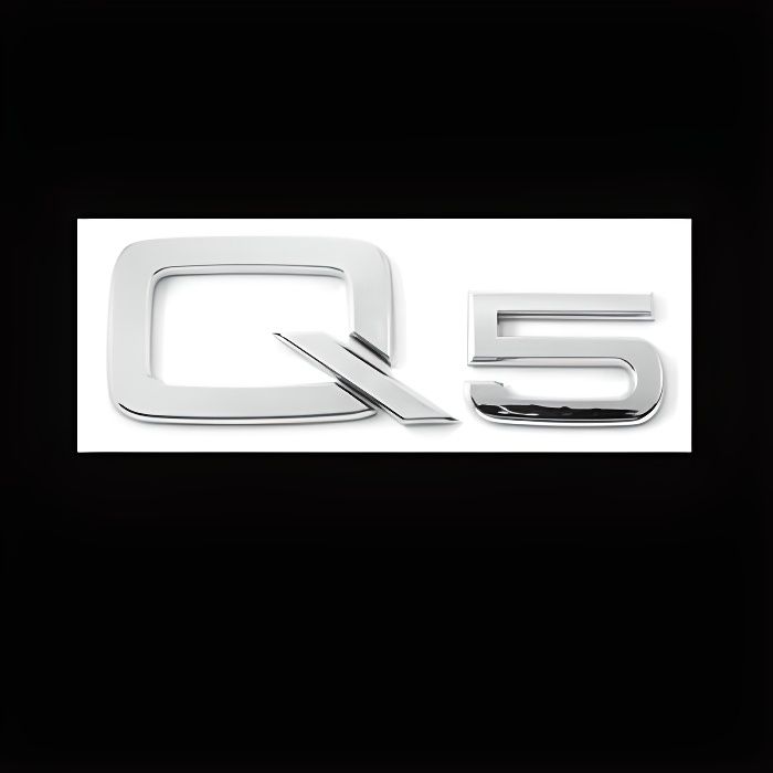 Emblème Audi 3D SANNITOU Auto Emblème Logo Pour A1 A3 A4 A5 A6 A7 A8 Q2 Q3 Q5 Q7, Voiture Avant Pare-Chocs Arrière Tronc Emblème Autocollant Accessoiresde Style Voiture,2.0-Silver Badge Audi Avant