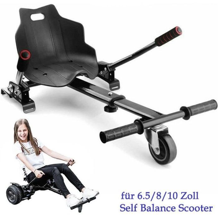 Go Kart Hoverkart Si ge pour Hoverboard Hover Self Balance Noir